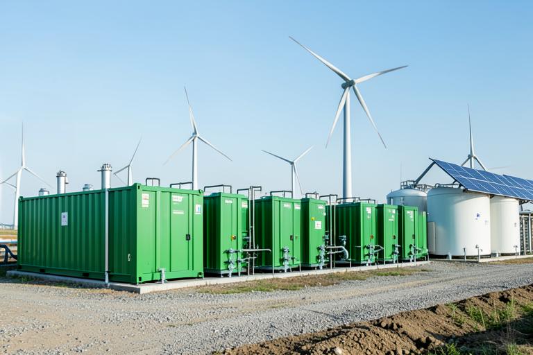 Renewable hydrogen producers illustration