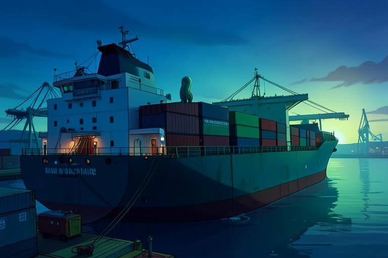 Marine biofuels illustration