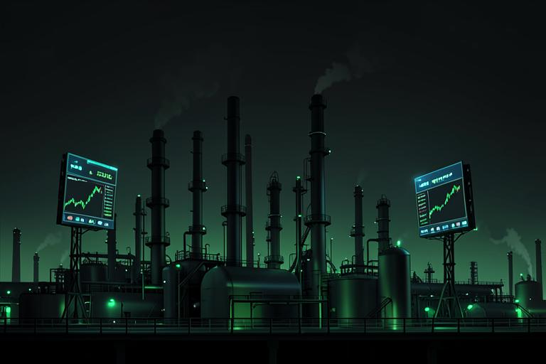 Oil companies illustration
